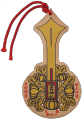 粟田祭の剣鉾を模した絵馬