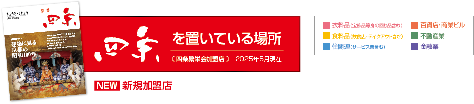 四条の置いている場所